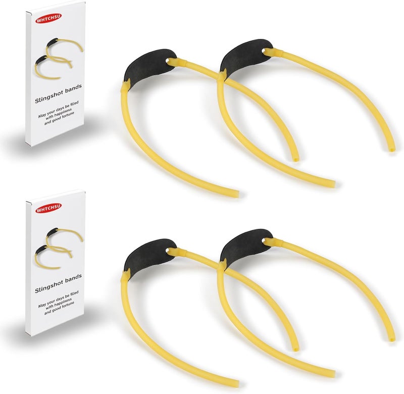 WHTCHSU 2 Pack Slingshot Replacement Band,Heavy Duty Wrist Rocket Elastic Rubber Bands - Image 1